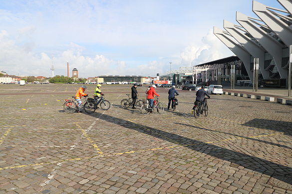 Auf der Bürgerweide bot der ADAC Weser-Ems unter anderem einen Fahrradparcours an